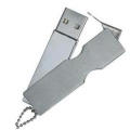 Vente chaude métal argent 4 Go 8 Go USB Flash Pen Drive